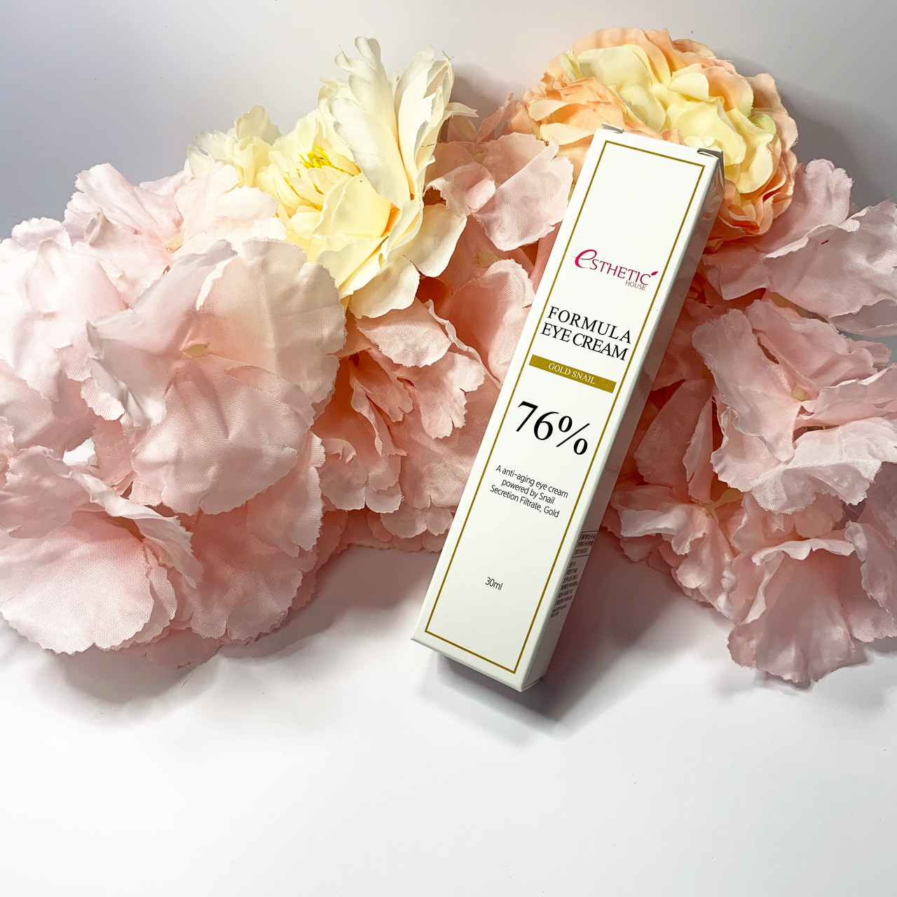 КРЕМ ДЛЯ КОНТУРУ ОЧЕЙ З ЗОЛОТОМ І МУЦИНОМ СЛИМАКИ ESTHETIC HOUSE FORMULA EYE CREAM GOLD SNAIL