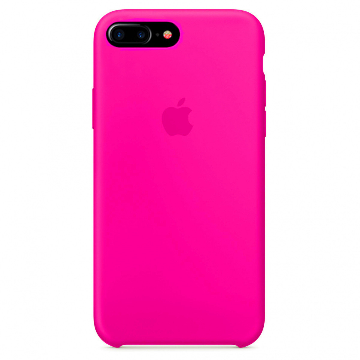 Чохол Silicone Case із закритим низом для iPhone 7Plus/8Plus рожевий неон hot pink (47)