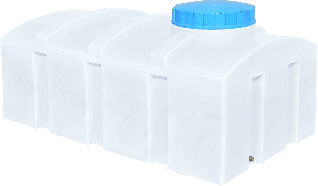 Місткість 1000 л квадратна ГК ПБ біла