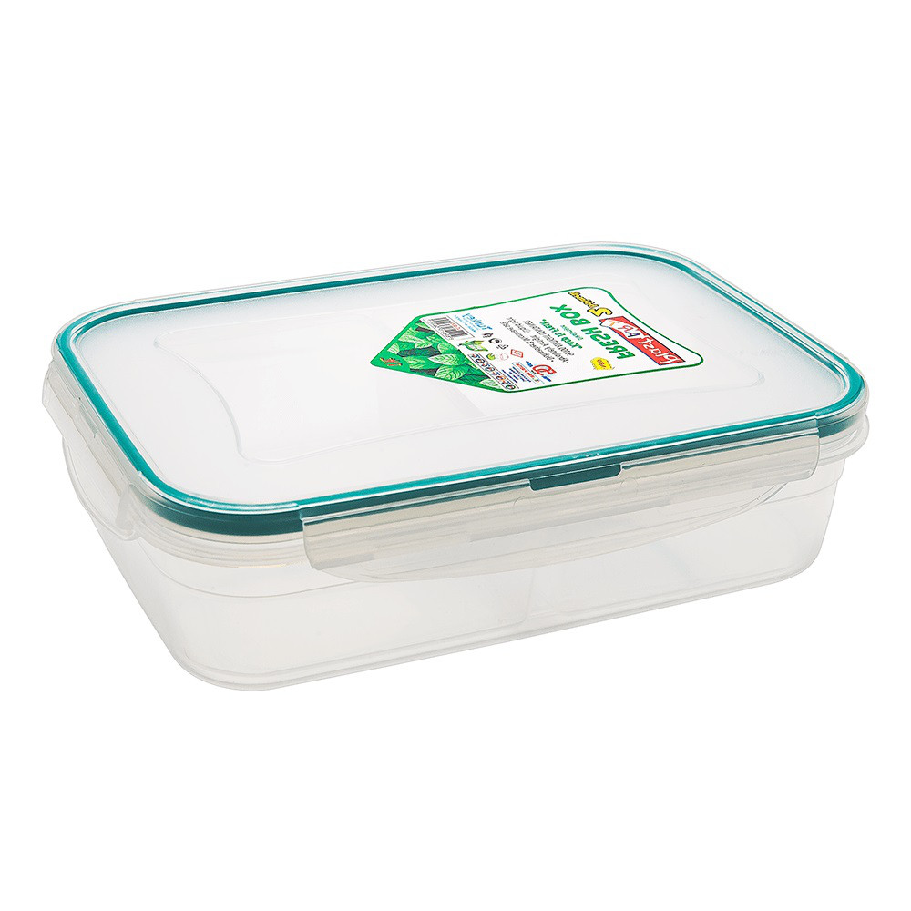 Контейнер Fresh Box 2 відсіки 0,5 л + 0,5 л прозорий