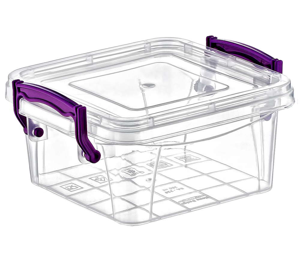 Контейнер на клямках 0,36 л прозорий