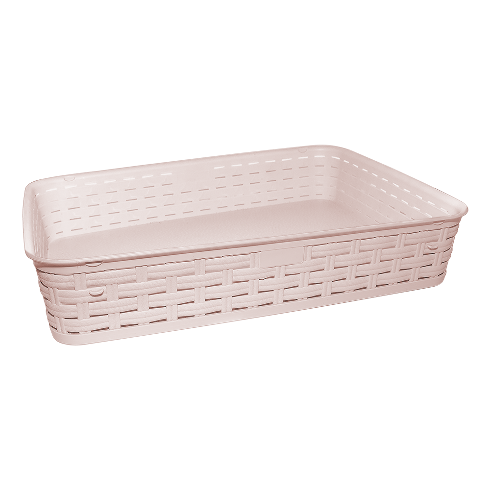 Кошик під ротанг 5,5 л пудровий