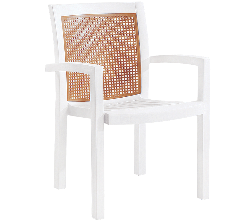 Крісло Papatya Віра біле