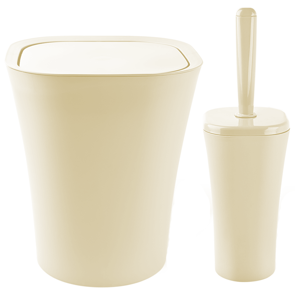 Набір для ванної кімнати Planet Papillon 2 предмети кремовий