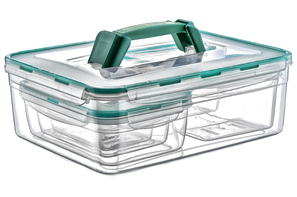 Набір контейнерів KOMBI SET з ручкою, загальний об'єм 9,5 л, фото 1