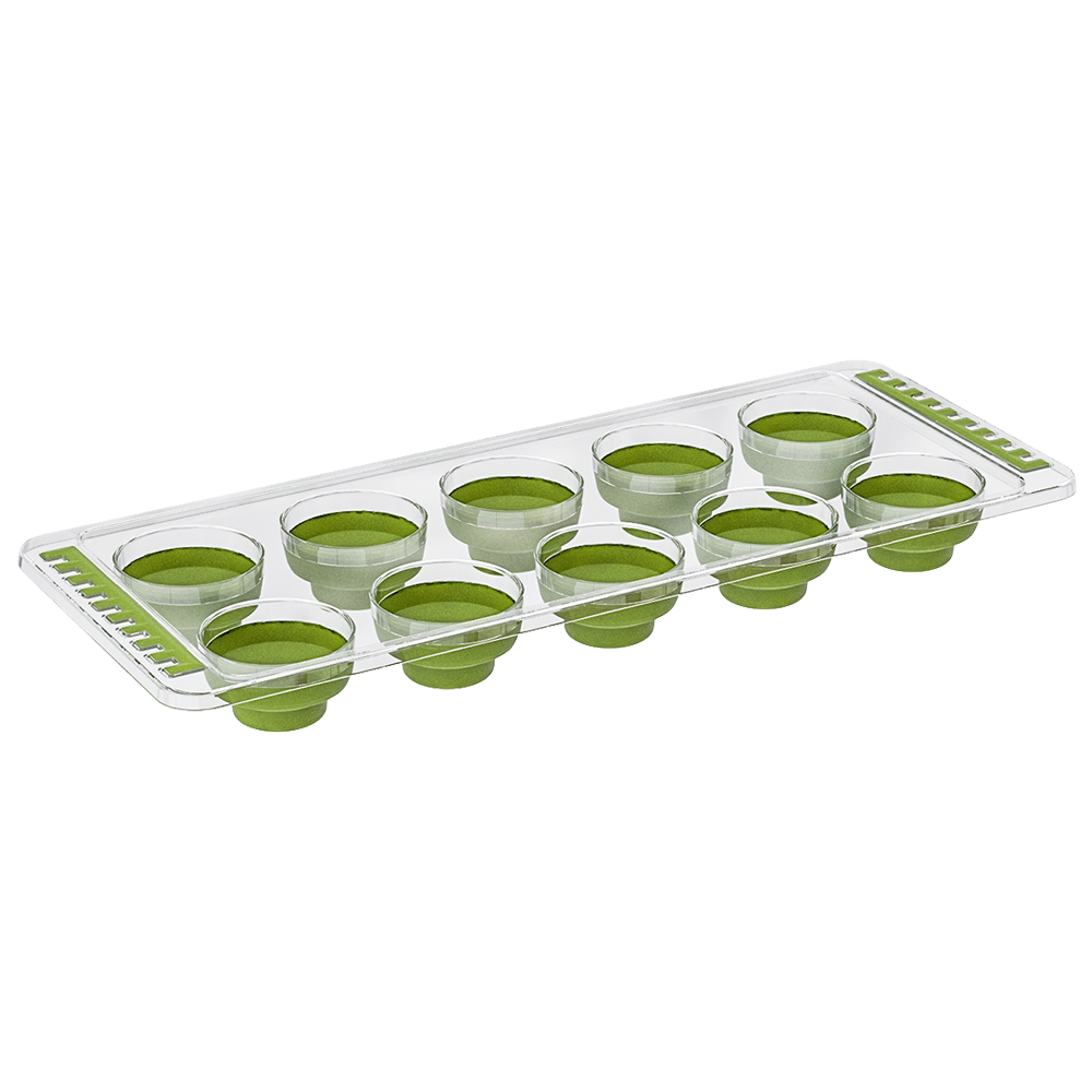 Форма для льоду силіконова зелена, фото 1