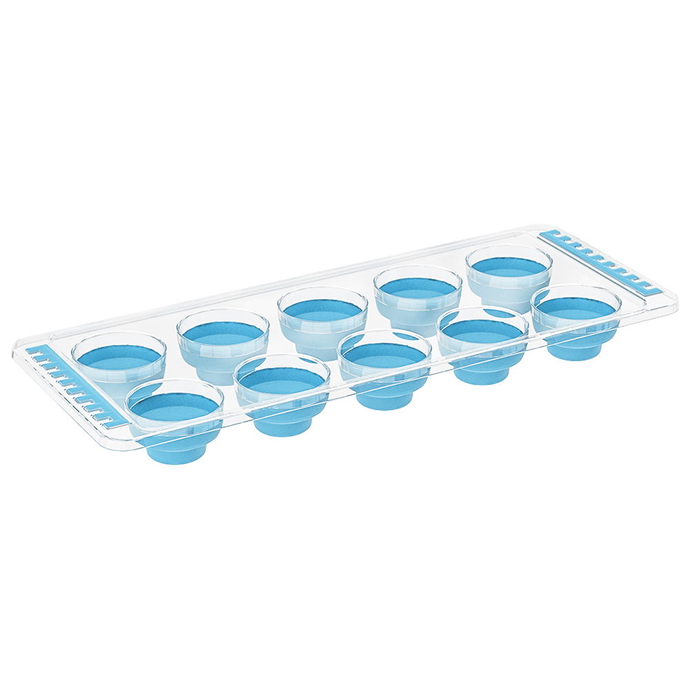 Форма для льоду силіконова синя, фото 1