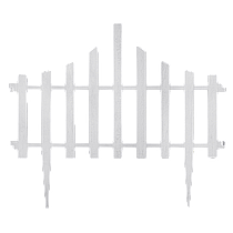 Набір огорожі для газону "Забірник" (41) білий флок