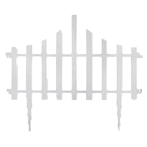 Набір огорожу для газону "Парканчик" (4в1) білий флок
