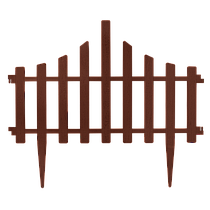 Набір огорожі для газону "Забірчик" (41) темно-коричневий