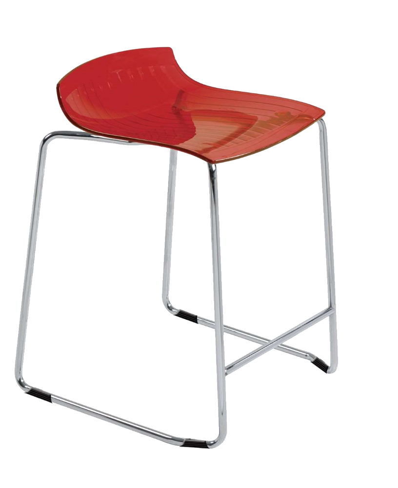 Барне крісло Papatya X-Treme Sled прозоро-червоне