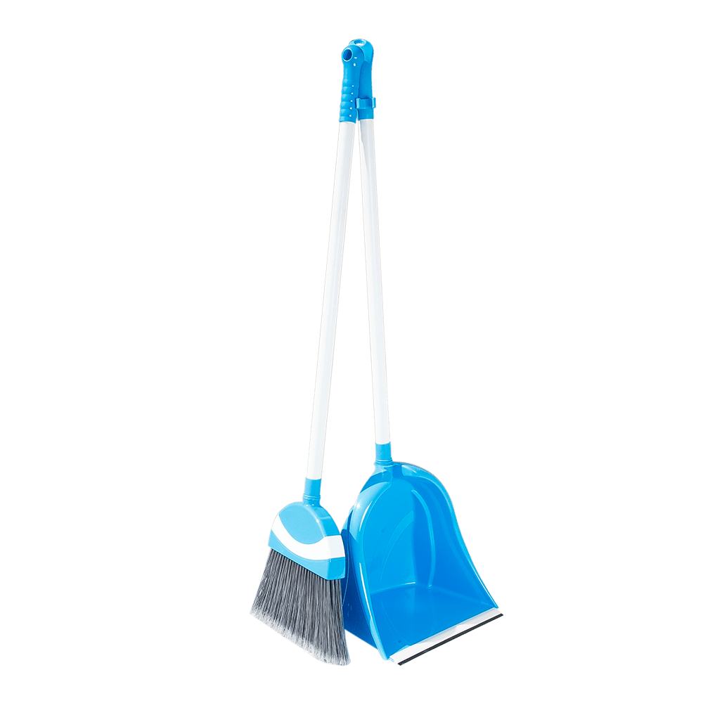 Мітла із совком Irak Plastik Polo блакитний