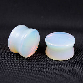 Плаги камінь опал (пара), фото 1