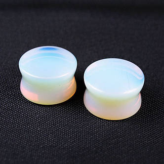 Плаги камінь опал (пара), фото 2