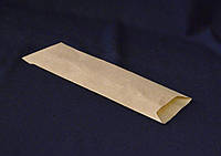 Паперовий пакет для столових приборів 240х72х0 (Бурий крафт) (2000шт.)