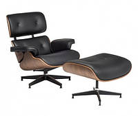 Крісло Eames Lounge Chair з підставкою Світлий горіх