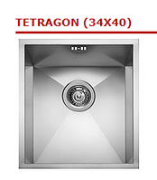 Мийка кухонна з нержавіючої сталі PYRAMIS Tetragon (34x40), універсальна