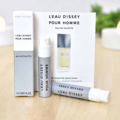 Пробник чоловічих парфумів Issey Miyake L'eau D'issey Pour Homme 1ml оригінал, свіжий літній деревний аромат