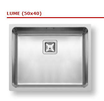 Мийка кухонна PYRAMIS Lume 500x400 R25 під стільницю