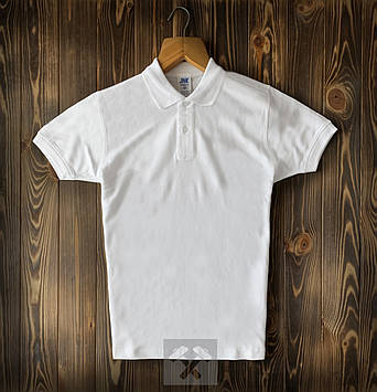 Чоловіча біла футболка поло/купити сорочку поло