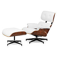 Крісло Eames Lounge Chair з підставкою Палісандр