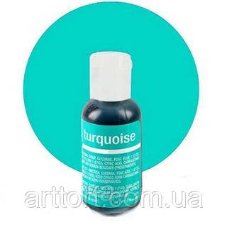 Гелевий барвник Chefmaster Turqoise/Бірюзовий, 20 г, фото 1
