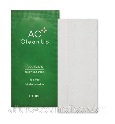 Патчі від акне протизапальні Etude House AC Clean Up Spot Patch 12шт