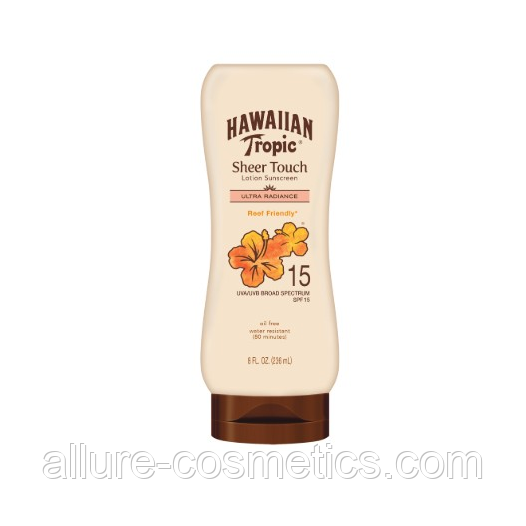 Сонцезахисний зволожуючий лосьйон Hawaiian tropic Sheer Touch Ultra Radiance SPF 15