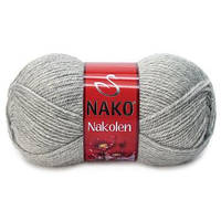 Пряжа Nako Nakolen , цвет 195 светло - серый мулине