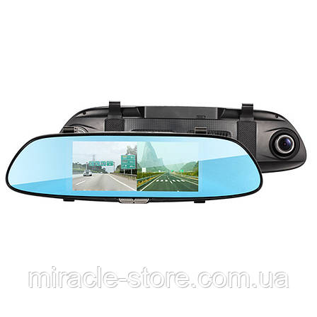 Дзеркало реєстратор з камерою заднього виду DVR PRO 1080P | Автомобільний відеореєстратор, фото 2