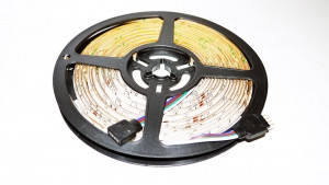 Комплект світлодіодна стрічка багатобарвна 12 V 3528 Rgb 5 м з пультом 181203, фото 2