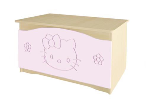 Ящик для іграшок Вальтер Kiddy світлий венге та рожевий