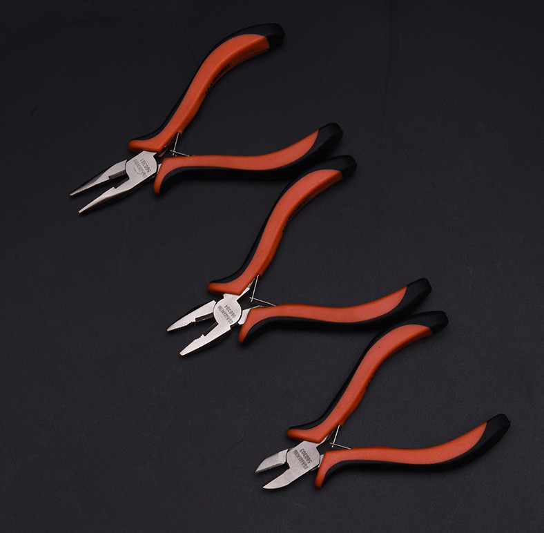 Набір міні плоскогубців, довгогубців і бокорізів 4,5" Harden Tools 560309