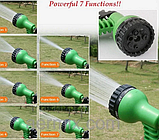 Шланг Xhose 7 режимів для поливу 30м метрів зелений для городу з пістолет розпилювач, фото 2