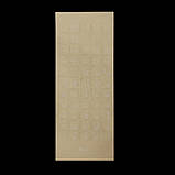 Наклейка на клавіатуру основа прозора символ Білий, фото 3