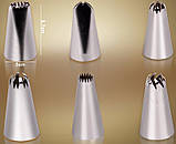 Кондитерський набір, мішок і 6 насадок із пластиковим перехідником, фото 3