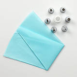 Кондитерський набір, мішок і 6 насадок із пластиковим перехідником, фото 5