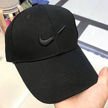 Кепка бейсболка NIKE Найк чорна з чорним лого, фото 6