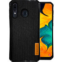 Накладка Spigen Grid Samsung A20 / A30 (2019) (Чёрный)