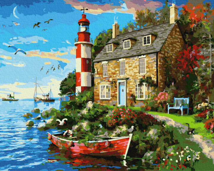 Картина за номерами Будинок доглядача маяка.