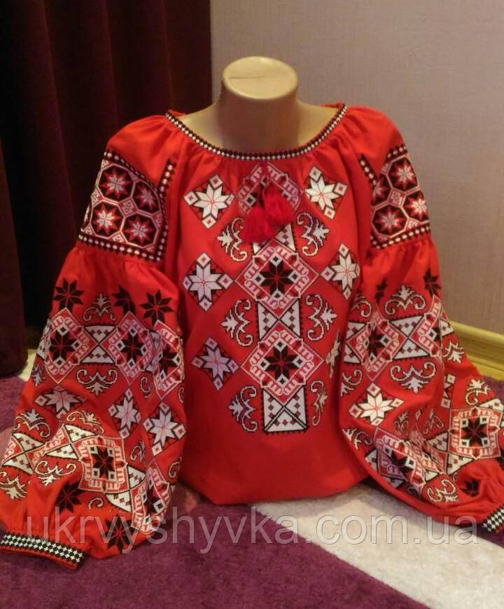 Блузка червоного кольору "Клара"