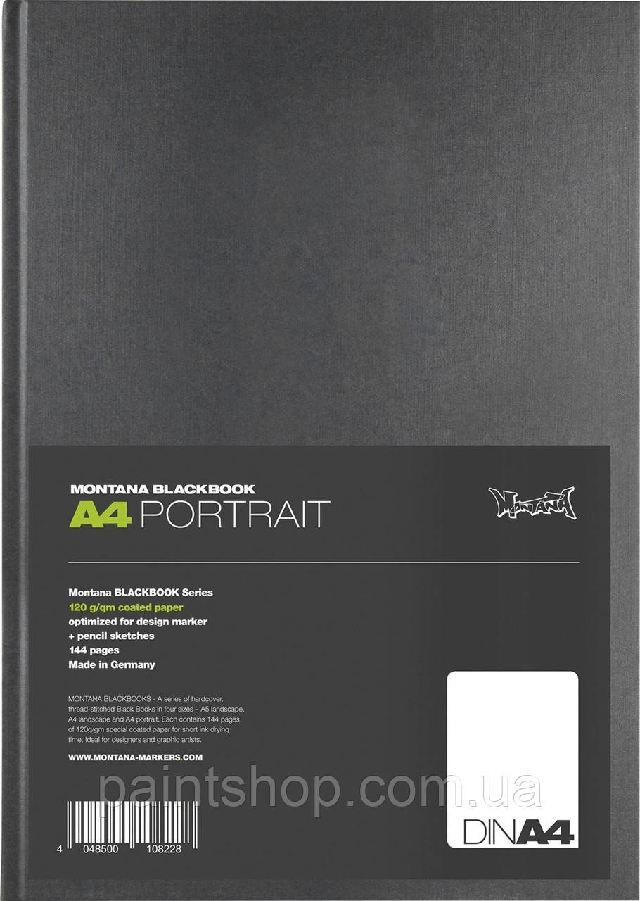 Скетчбук Montana Blackbook DIN А4 Portrait 31x22 см, фото 1