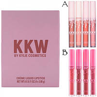 Кремовая помада KKW by Kylie Cosmetics (набор 4 шт)