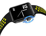 Розумний годинник Lemfo LF07 Plus з SIM-карткою і вбудованою камерою (Чорно-жовтий), фото 3