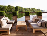 Комплект деревянной мебели "Саймон", мягкая деревянная мебель, мебель для терассы, диваны и столик