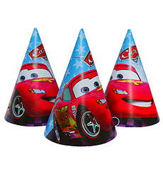 Паперові ковпачки "Тачки" (5шт.), Польща, висота - 15 см