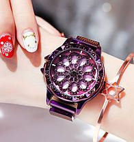 Годинник Rotation Watch ФІОЛЕТОВІ | Жіночі наручні годинники, фото 3