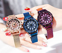 Годинник Rotation Watch ФІОЛЕТОВІ | Жіночі наручні годинники, фото 2