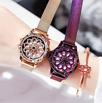 Годинник Rotation Watch ФІОЛЕТОВІ | Жіночі наручні годинники, фото 3