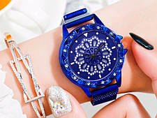 Годинник Rotation Watch СИНІ | Жіночі наручні годинники, фото 2